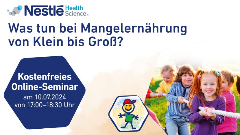 Kostenfreies Online-Seminar über Mangelernährung am 10.07.2024