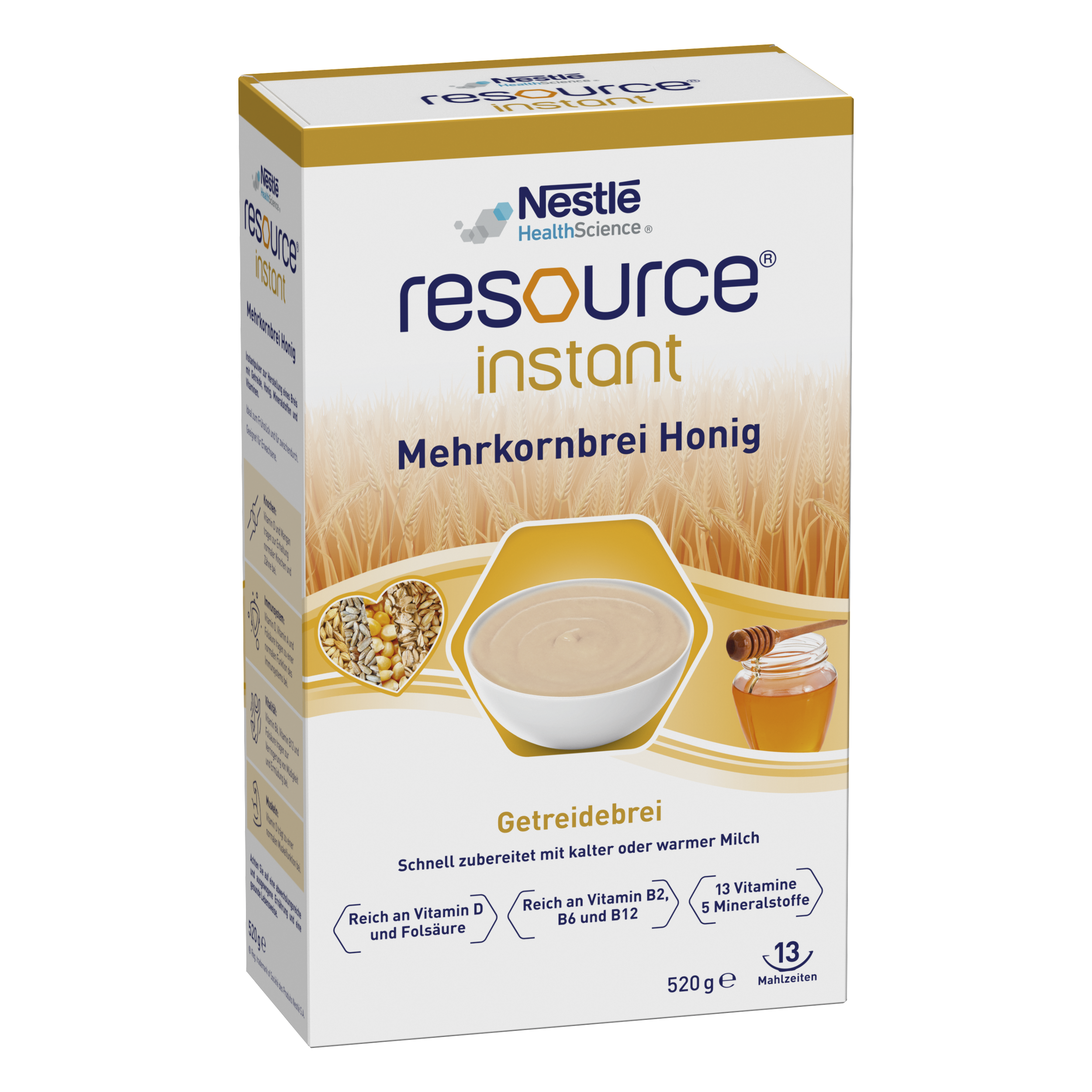 resource® instant Mehrkornbrei Honig