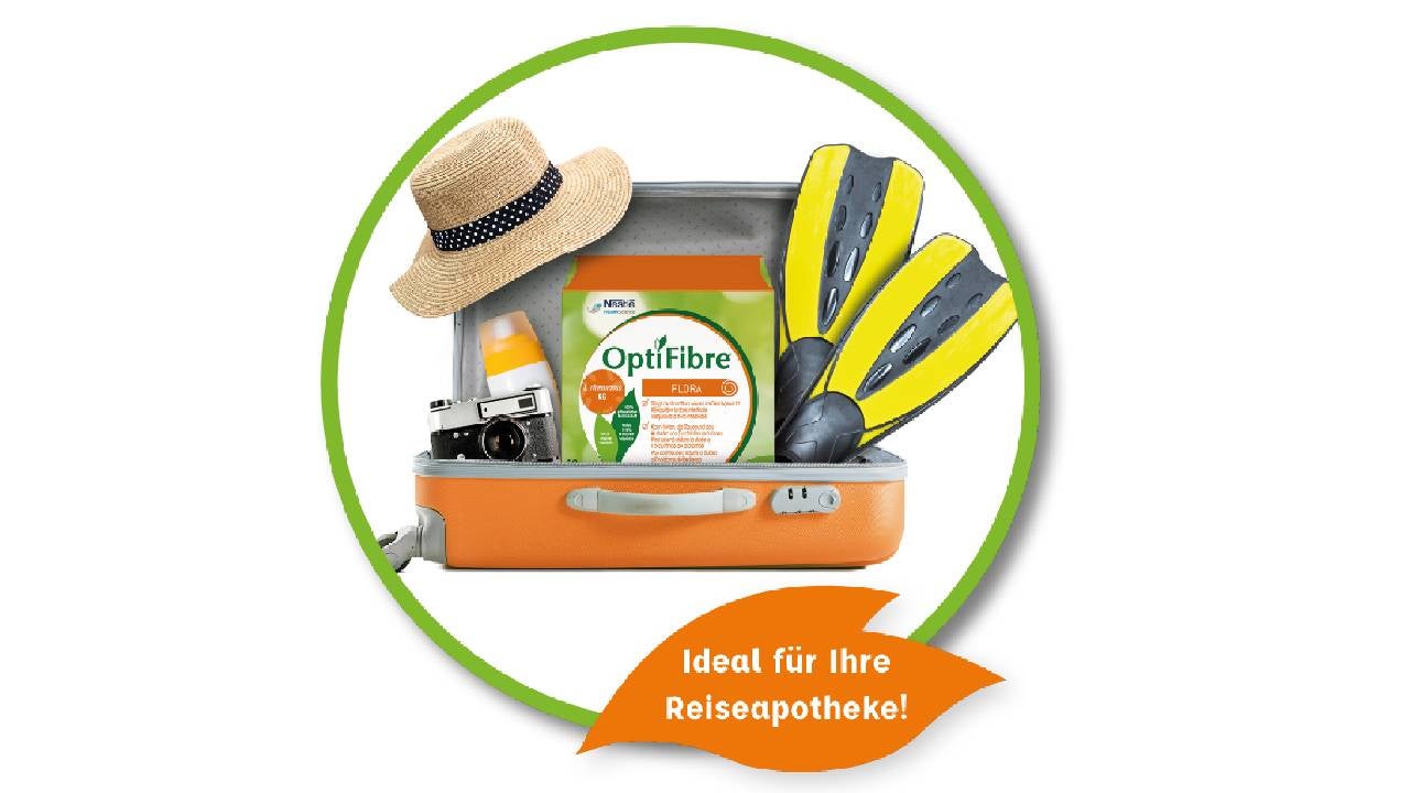 OptiFibre® Flora bei Reisedurchfall