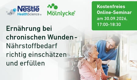 Webinar: Ernährung bei chronischen Wunden: Nährstoffbedarf richtig einschätzen und erfüllen