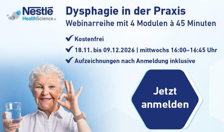 Webinar: Dysphagie verstehen. Erkennen. Handeln.