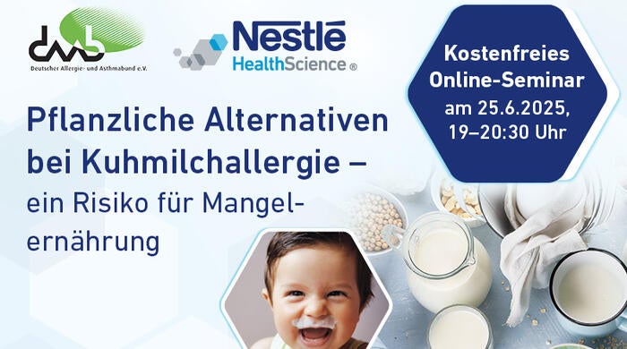 Webinar: Pflanzliche Milchalternativen bei Kuhmilchallergie