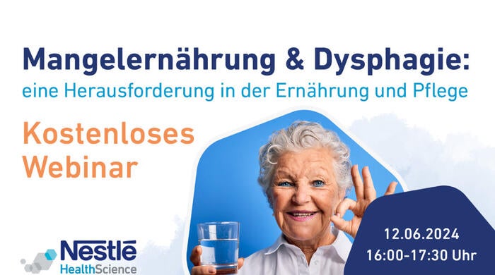 Spannendes Webinar: Mangelernährung & Dysphagie